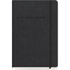 Ημερολόγιο ημερήσιο The Writing Fields Softline 2000 14x21cm 2024 με λάστιχο soft εξώφυλλο με υφή δέρματος μαύρο